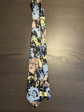 Vintage Pascal High Fashion Hollywood Movie Collage Necktie Pop Art Tie